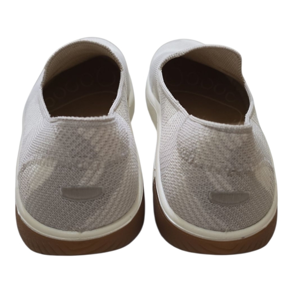 Keen KNX Knit Slip-on Sneakers Silver Birch Camo 9.5 White/Grey Sock Barefoot - Picture 6 of 9